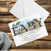 サファリジャングルアフリカ動物のママスベビーシャワー 招待状