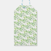 サファリジャングルガールズベビーシャワーお気に入りギフトラベル ギフトタグ (裏面)