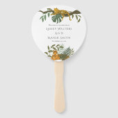 サファリジャングルキャッツグリーン結婚ヒョウ ハンドファン (正面)