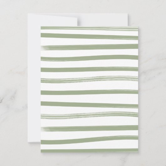 サファリジャングルキャンピングベビーシャワークロサーライン 招待状 (裏面)