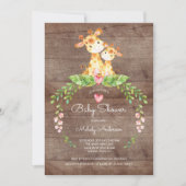 サファリジャングルキレーフベビーシャワー招待状 招待状 (正面)