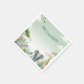 サファリジャングルナプキンス子供へズ誕生日 スタンダードカクテルナプキン (角)