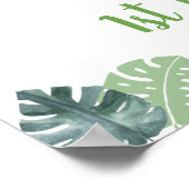 サファリジャングルパーティー動物誕生日へようこそ ポスター (角)