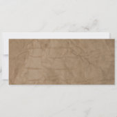 サファリジャングルブラウンアニマルズ婚約チケット 招待状 (裏面)