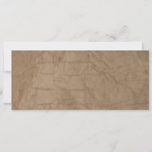 サファリジャングルブラウンアニマルズ婚約チケット 招待状 (裏面)