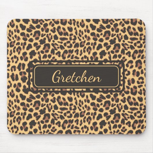 サファリジャングルプリントチエタマウスパッド マウスパッド (正面)