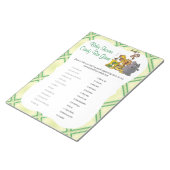 サファリジャングルベビーアニマルズ – キャンディバー ノートパッド (アングル)