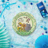 サファリジャングルベビーアニマルズ – ベビーシャワー ペーパープレート (パーティー)