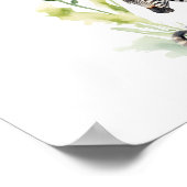 サファリジャングルベビーアニマルベビーシャワーへようこそ ポスター (角)