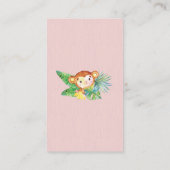 サファリジャングルベビーシャワーおむつラッフルチケット エンクロージャーカード (裏面)