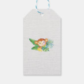 サファリジャングルベビーシャワーお気に入りギフトラベル ギフトタグ (裏面)