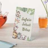 サファリジャングルベビーシャワーデザートテーブル 台座サイン (インサイチュ)