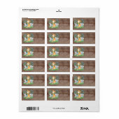 サファリジャングルベビーシャワー住所 シール (フルシート)