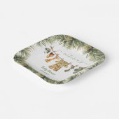 サファリジャングルベビーシャワー物干し ペーパープレート (傾斜あり)