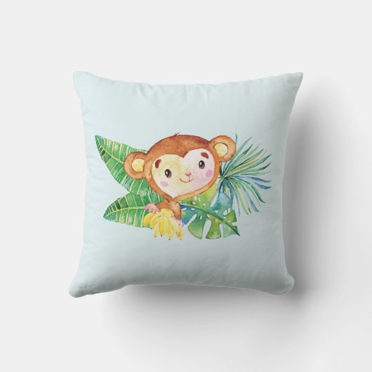 サファリジャングルボーイズ誕生統計ピロー クッション (裏面)