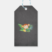 サファリジャングルボーイズ赤ちゃんシャワーお気に入りギフトラベル ギフトタグ (裏面)