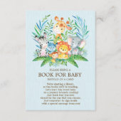 サファリジャングルボーイズ赤ちゃんシャワーベビー エンクロージャーカード (正面)