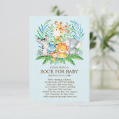 サファリジャングルボーイズ赤ちゃんシャワーベビー エンクロージャーカード (スタンド正面)