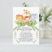 サファリジャングルボーイズ赤ちゃんシャワーベビー エンクロージャーカード (スタンド正面)