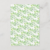 サファリジャングルボーイズ赤ちゃんシャワーベビー エンクロージャーカード (裏面)