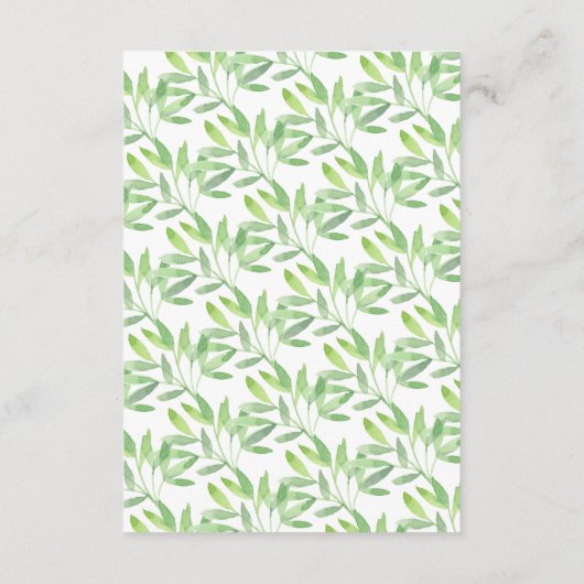 サファリジャングルボーイズ赤ちゃんシャワーベビー エンクロージャーカード (裏面)