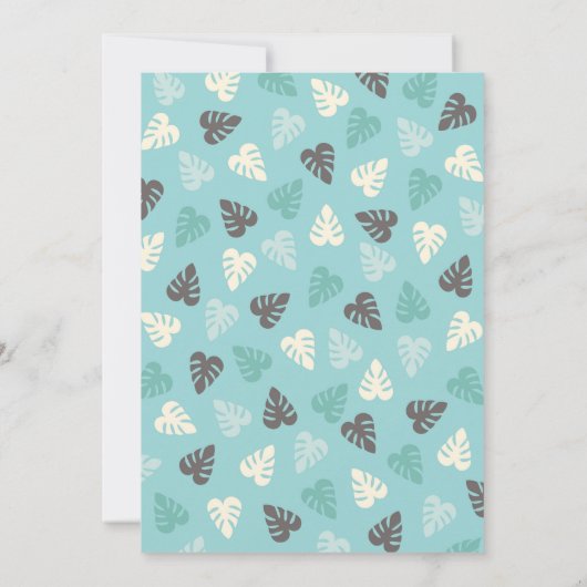 サファリジャングルボーイベビーシャワー招待状 招待状 (裏面)