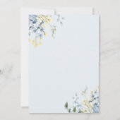 サファリジャングルボーイ赤ちゃんシャワー 招待状 (裏面)