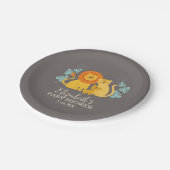 サファリジャングルライオンベビーシャワー ペーパープレート (アングル)