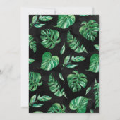 サファリジャングルワイルドワンバースデーパーティーへの招待 招待状 (裏面)