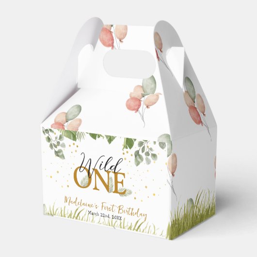 サファリジャングルワイルドワンファースト誕生日 フェイバーボックス (裏面サイド)