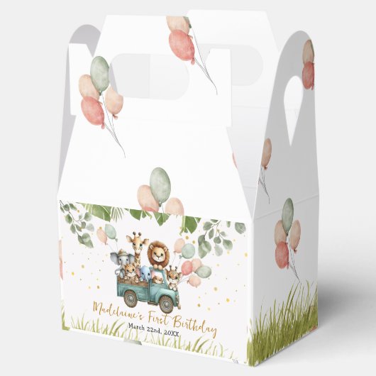 サファリジャングルワイルドワンファースト誕生日 フェイバーボックス (オープン)