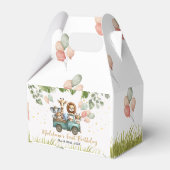 サファリジャングルワイルドワンファースト誕生日 フェイバーボックス (正面サイド)