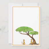 サファリジャングルワイルドワン動物 サンキューカード (裏面)