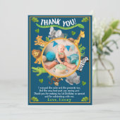 サファリジャングルワイルドワン動物 サンキューカード (スタンド正面)