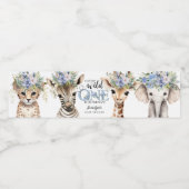 サファリジャングル動物の男の子のシャワー ペットボトルラベル (シングルラベル)