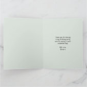 サファリジャングル動物の誕生日お礼カード サンキューカード (内部)