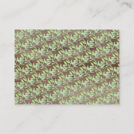 サファリジャングル動物の赤ちゃんシャワーギフトディスプレイ エンクロージャーカード (裏面)