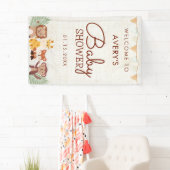 サファリジャングル動物の赤ちゃんシャワー歓迎サイン 横断幕 (インサイチュ)