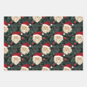 サファリジャングル動物クリスマスイオンタイガーゼブラ ラッピングペーパーシート (正面)