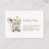 サファリジャングル動物ボホブックベビー囲い エンクロージャーカード (正面)