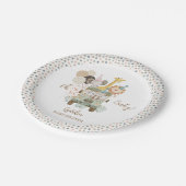 サファリジャングル動物ボホベイビーシャワー ペーパープレート (アングル)