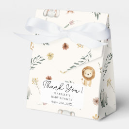 サファリジャングル動物男女兼用の赤ちゃんシャワー フェイバーボックス