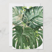 サファリジャングル動物金ゴールドベビーシャワー招待状 招待状 (裏面)