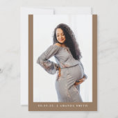 サファリジャングル動物「ぼほアーチ」ベビーシャワー 招待状 (裏面)