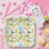 サファリジャングル動物 ペーパープレート (パーティー)