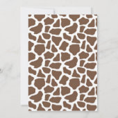 サファリジャングル男の赤ちゃんシャワー招待状 招待状 (裏面)