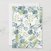 サファリジャングル誕生日招待状クラフト 招待状 (裏面)