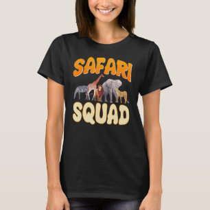 サファリスクワッドズーキーアズーキーイングワイルドライブアニマルキー Tシャツ