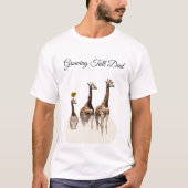 サファリスタイルの背が伸びるパパ Tシャツ (正面)