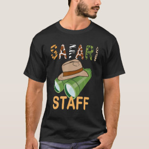 サファリスタッフサファリ誕生日動物園誕生日 Tシャツ